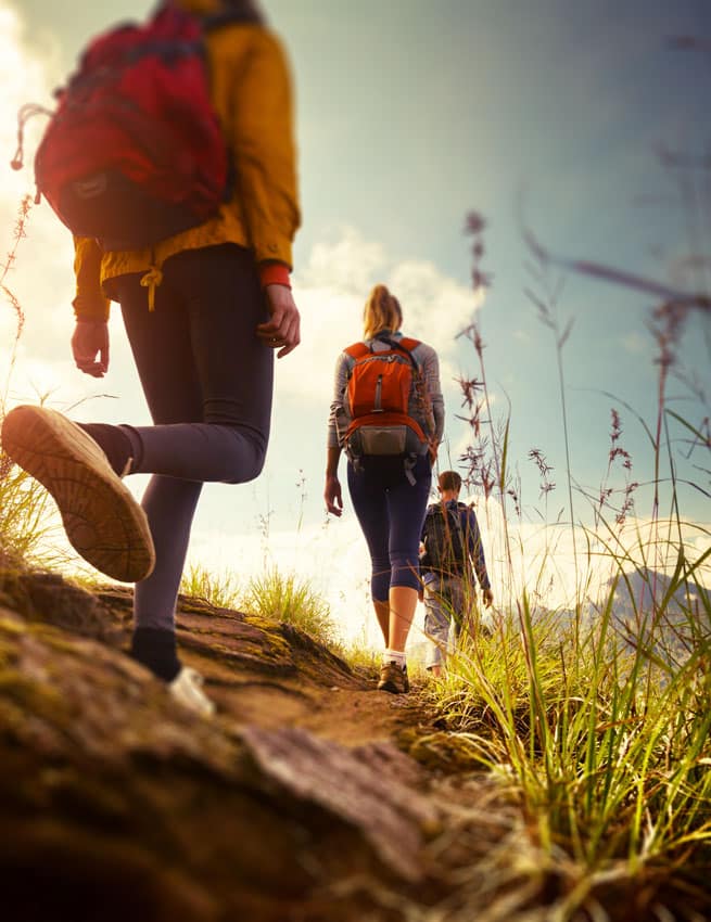 hikers at Weserbergland